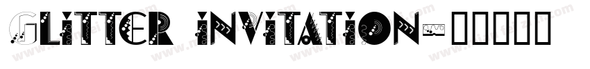 Glitter invitation字体转换